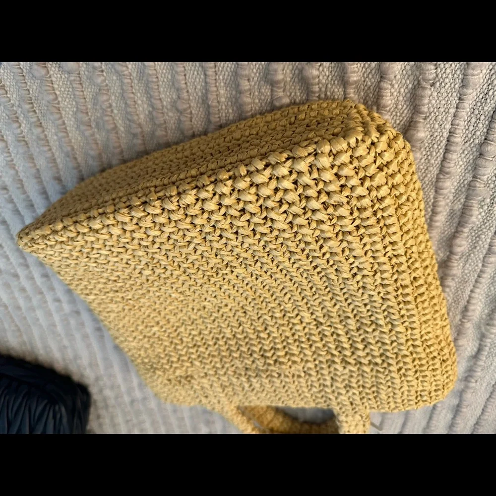 Prada Raffia Crochet Tote Bag Small - Picture 4 of 6